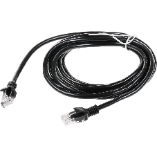 Патч-корд UTP Cablexpert PP12-3M/BK 5e, 3м, литой, многожильный, черный