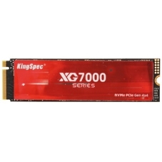 Накопитель SSD KingSpec XG7000, 2Tb, PCIe 4.0 x4, M.2 2280, NVMe, R/W 7400/6600, с радиатором