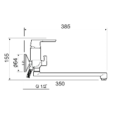 SL123-006E Смеситель для ванны, Ø35