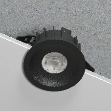 25068/LED 15W 4000K / светильник встраиваемый светодиодный / черный