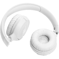 Беспроводные наушники JBL Tune 520BT белый, накладные, Bluetooth, быстрая зарядка, складная конструкция