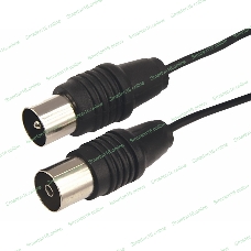 ВЧ кабель Rexant, ТВ гнездо - ТВ штекер, длина 1,5 метра, чeрный