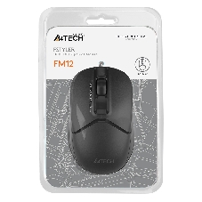 Мышь проводная A4Tech Fstyler FM12 черный, 1200 dpi, USB, кнопки - 3