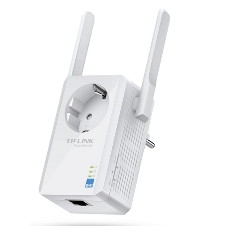 Сетевой адаптер TP-Link SOHO TL-WA860RE 300Mbps Wireless N Wall Plugged Range Extender with AC Passthrough, QCA(Atheros), 2T2R, 2.4GHz, 802.11b/g/n, 1 10/100Mbps LAN port, Range Extender button, Range Extender mode, suppo поставляется без кабеля RJ-45