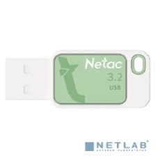Флешка USB Netac UA31 (NT03UA31N-128G-32GN), 128Gb, USB 3.2, R/W 110/45, зеленый/белый