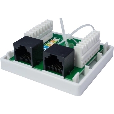 Компьютерная розетка 8P8C (RJ-45), UTP, Cat.6, 2 порта