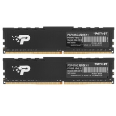 Оперативная память Patriot Signature, DDR4, 16GB (2x8 GB), 3200 MHz, CL22, DIMM
