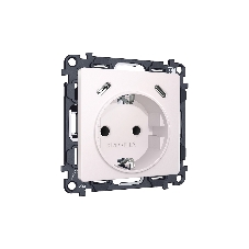 Комплект механизма электрической розетки 2USB С+C 20W (быстрая зарядка) с/з на винтовых зажимах 16A-250V ALFA Жемчуг QUANT (AP2105, VM165) MA210510