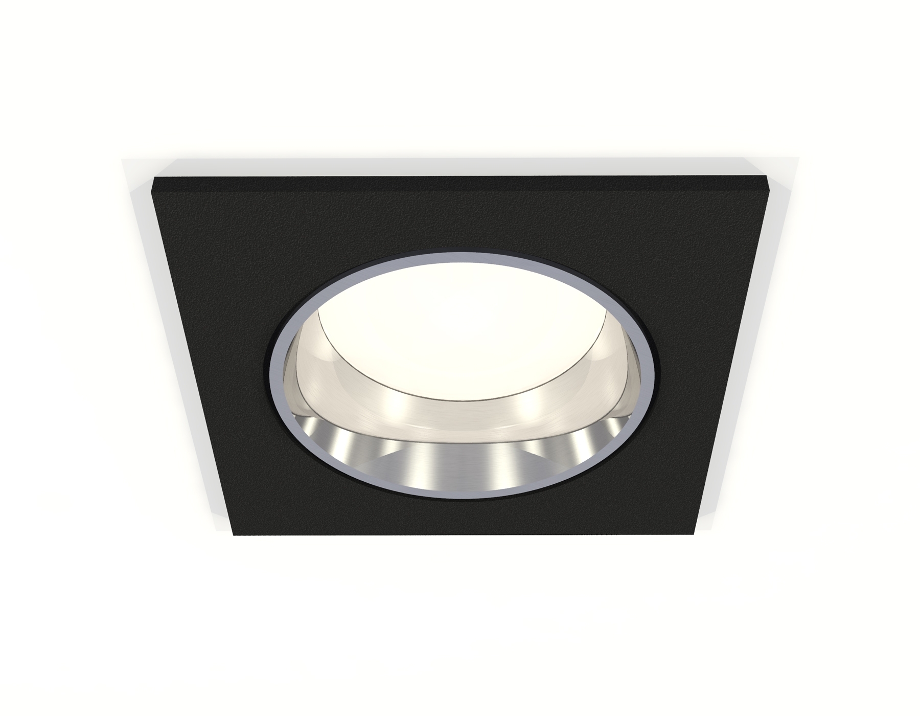 Комплект встраиваемого светильника Ambrella light XC6521003 SBK/PSL черный песок/серебро полированное MR16 GU5.3 (C6521, N6112)
