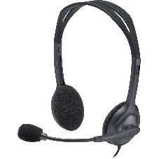 Гарнитура Logitech H111 чёрный, проводная, 3.5 мм