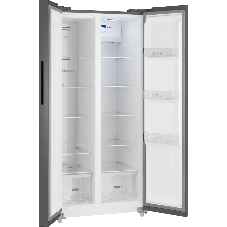 Холодильник Weissgauff WSBS 500 Inverter NoFrost Dark Grey двухкамерный 270/180л морозилка слева, No Frost, Side by Side