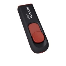 Флешка USB ADATA С008 (AC008-32G-RKD), 32Gb, USB 2.0, R/W 15/5, черный/красный