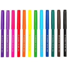 Фломастеры Deli EC156-12 ColoRun 12 цветов, пластиковая туба