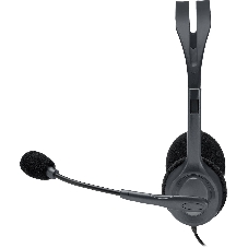 Гарнитура Logitech H111 чёрный, проводная, 3.5 мм