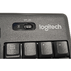 Комплект клавиатура+мышь Logitech MK275 беспроводной, USB, 1000 DPI, голубой/чёрный