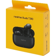 Наушники TWS Realme Buds T310 черный, внутриканальные, Bluetooth, активное шумоподавление, до 40 ч