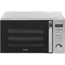Микроволновая печь Haier HMB-DG208SA серебристый, 20 л, 800 Вт, переключатели - кнопки, поворотный механизм