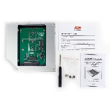Сменный бокс для HDD/SSD AgeStar SMNF2S SATA металл серебристый 2.5