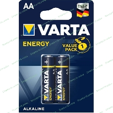Батарейка Varta ENERGY LR6 AA BL2 Alkaline 1.5V (4106) (2/40/200) (2 шт.)