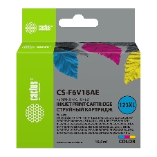 Картридж струйный Cactus CS-F6V18AE (123XL) многоцветный (330 стр., 18 мл) для HP DeskJet 1110/1111/1112/2130