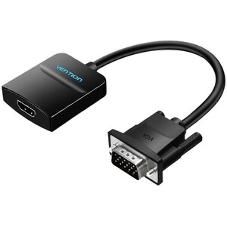 Переходник с кабелем HDMI на VGA плюс аудио