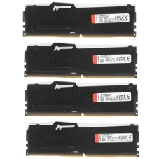 Оперативная память Kingston Fury Beast, DDR5, 128Gb (4x32Gb), 5600MHz, CL40, DIMM, радиатор, RGB, черный