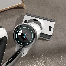 Пылесос вертикальный Deerma DEM-VX910W белый/черный, питание от аккумулятора, 230 Вт, уборка влажная/сухая, пылесборник 0.7 л, работа от АКБ max - 45 мин