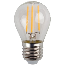 Лампа светодиодная ЭРА F-LED P45-11w-840-E27 (филамент, шар, 11Вт, нейтр, E27) (10/100/4000)