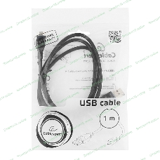 Кабель USB2.0 Pro Cablexpert CCP-mUSB2-AMBM-1M, AM/microBM 5P, 1м, экран, черный, пакет