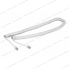 Телефонный шнур Rexant витой трубочный RJ-10(4P-4C), длина 7 м., белый