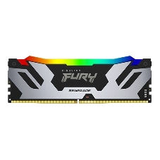 Оперативная память Kingston Fury Renegade, DDR5, 16Gb (1x16Gb), 6400MHz, CL32, DIMM, с радиатором, RGB, серебристый/черный