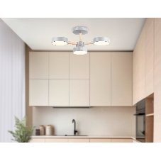 Светильник Ambrella light FL4822/3 GR серый 3000K-6400K 40W D580*160 (ПДУ ИК)
