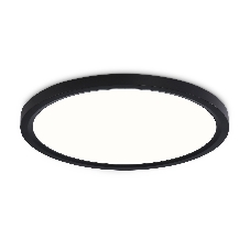 Светильник светодиодный ультратонкий Ambrella light FZ1906 BK черный IP54 26W 3000K-6500K CCT-переключатель D370*25 (Без ПДУ)