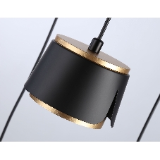 Светильник Ambrella light TN71252/3 BK/GD черный/золото GX53/3 D250*1090