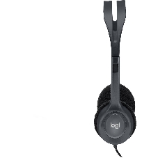 Гарнитура Logitech H111 чёрный, проводная, 3.5 мм