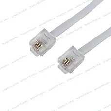 Кабель Rexant Телефонный удлинитель 15М белый