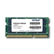 Оперативная память Patriot, DDR3, 4GB, (1x4 GB,), 1600 MHz, CL11, SO-DIMM