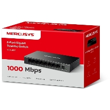 Коммутатор настольный Mercusys MS108GS с 8 гигабитными портами