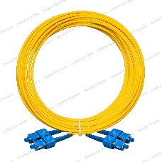 Патч-корд волоконно-оптический ExeGate FC-D-9-SC-SC-10M-LSZH (Шнур ВО SM 9/125 (OS2/G.652.D), SC/UPC-SC/UPC, Duplex, LSZH, 10м)