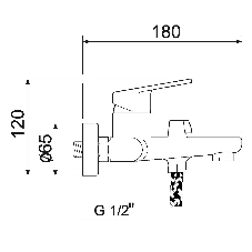 SL132-009E Смеситель для ванны, ø35
