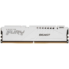 Оперативная память Kingston Fury Beast, DDR5, 32Gb (1x32GB), 5200MHz, CL40, DIMM, радиатор, белый