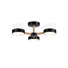 Светильник Ambrella light FL4823/3 BK черный 3000K-6400K 40W D580*160 (ПДУ ИК)