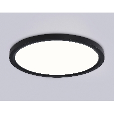 Светильник светодиодный ультратонкий Ambrella light FZ1906 BK черный IP54 26W 3000K-6500K CCT-переключатель D370*25 (Без ПДУ)