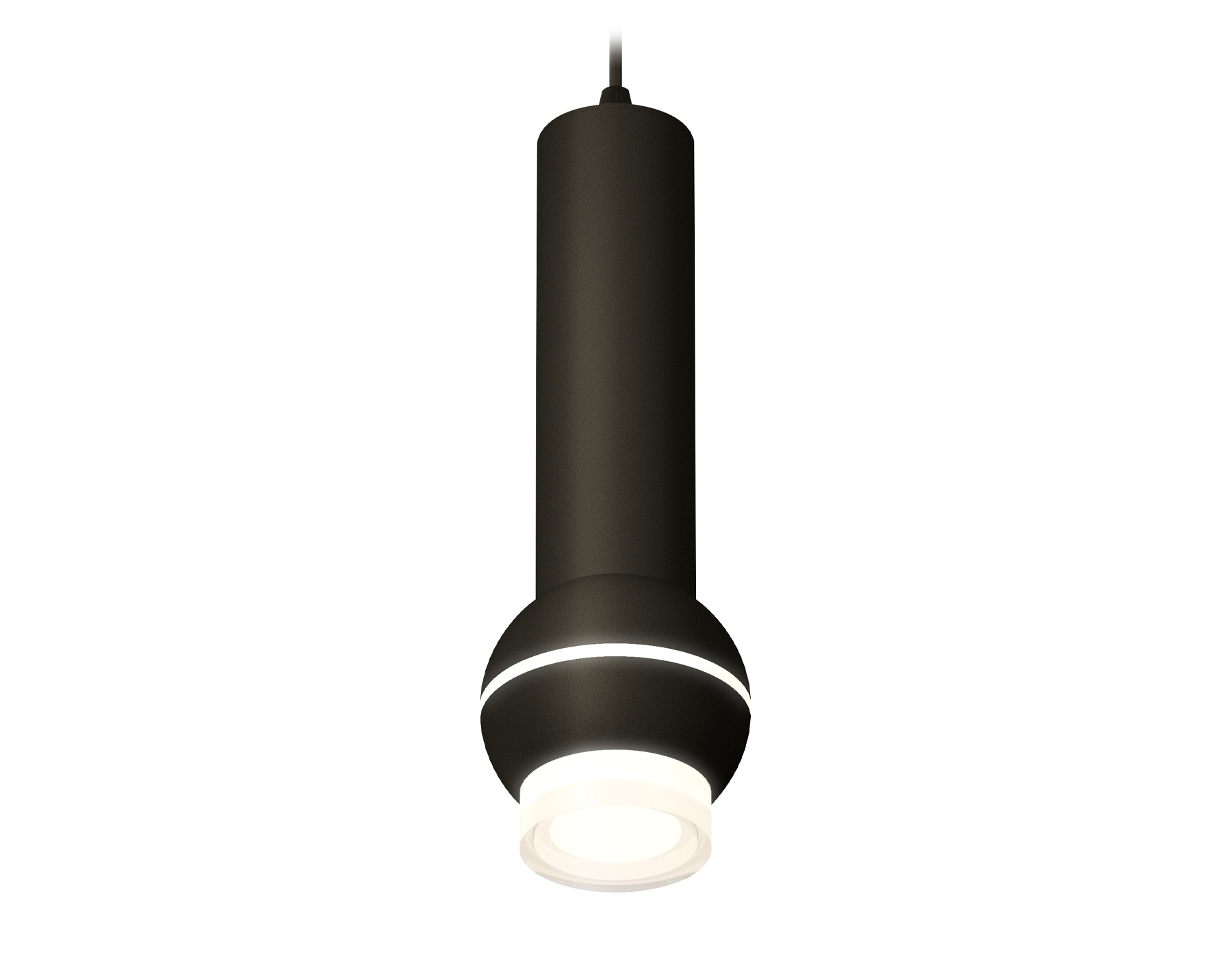 Светильник Ambrella XP1102010 SBK/FR/CL черный песок/белый матовый/прозрачный MR16 GU5.3 LED 3W 4200K