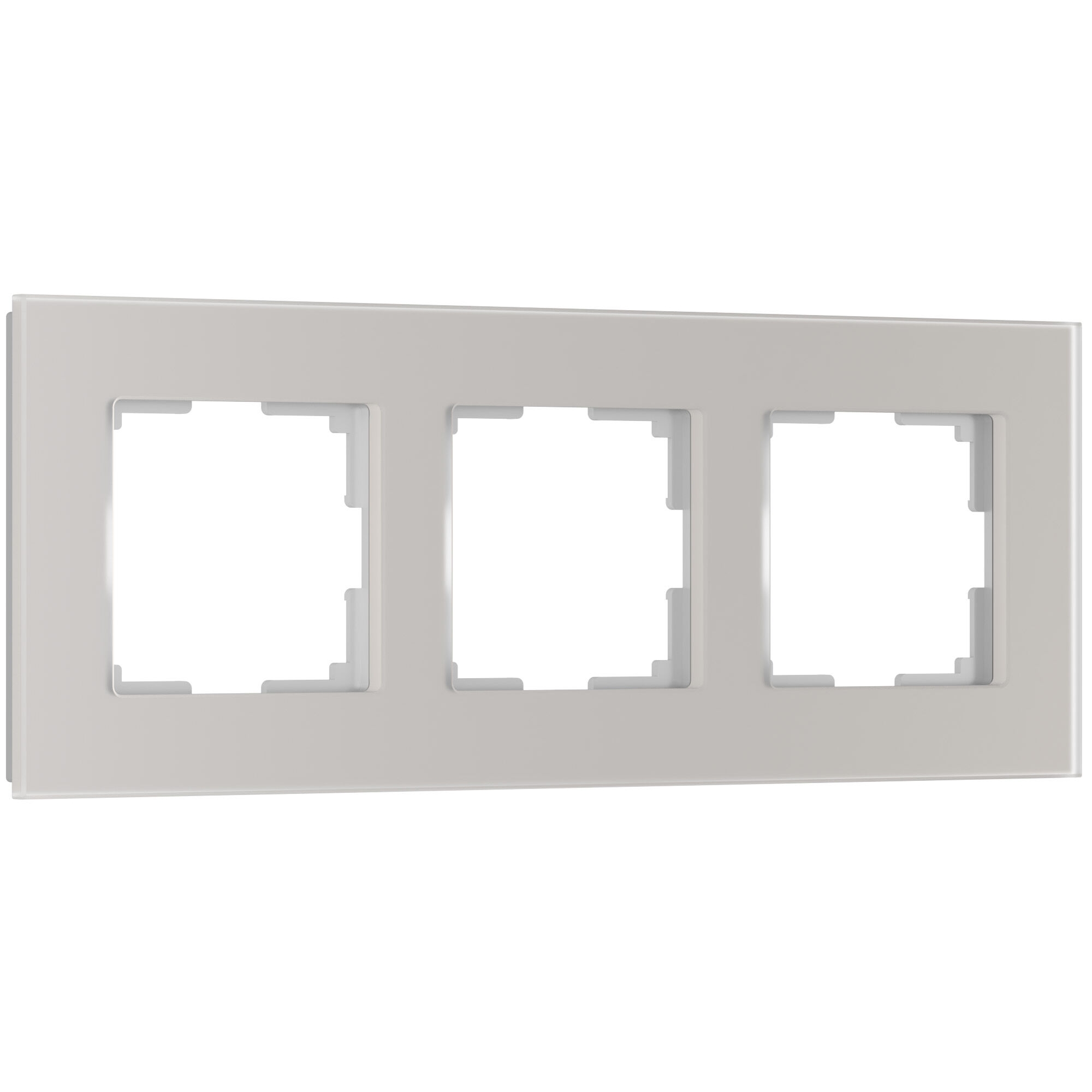 Рамка на 3 поста Senso (дымчатый, стекло soft-touch) W0033117