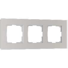 Рамка на 3 поста Senso (дымчатый, стекло soft-touch) W0033117
