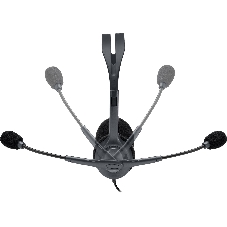 Гарнитура Logitech H111 чёрный, проводная, 3.5 мм