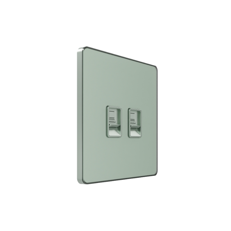 Розетка информационная С/У RJ-45 кат.5e 2-я, Таежное утро , Systeme Infinity