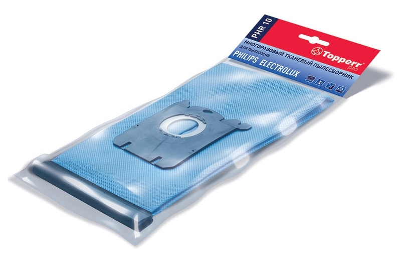 Пылесборник многоразовый 1492 PHR10 Topperr для пылесоса PHILIPS 1 шт. в уп.