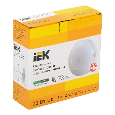 Светильник IEK LDPO3-1002-012-4000-K01LED ДПО 1002 12Вт 4000K IP54 с акуст.датч.